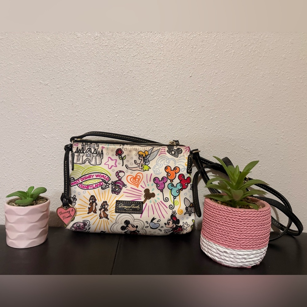 Disney Sketch Nylon Dooney & Burke, Inc. Disney Characters Cute Crossbody Bag